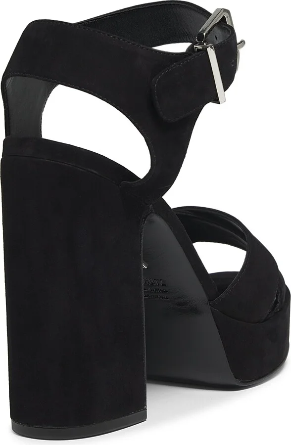 Women's Penelope 101MM Suede Platform Sandals - Black - Size 10.5 - Image 3