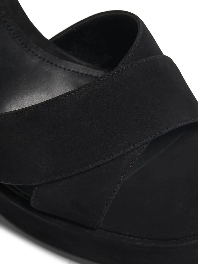 Women's Penelope 101MM Suede Platform Sandals - Black - Size 10.5 - Image 6