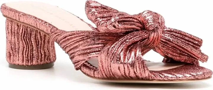 Women's Penny Heels In Rust Red
