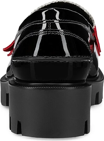 Women's Penny Lug Calf Leather Loafers - Multicolored - Size 5 - Image 3