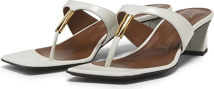 Women's Pepita Leather Block-Heel Sandals - Castagna - Size 8.5 - Image 7