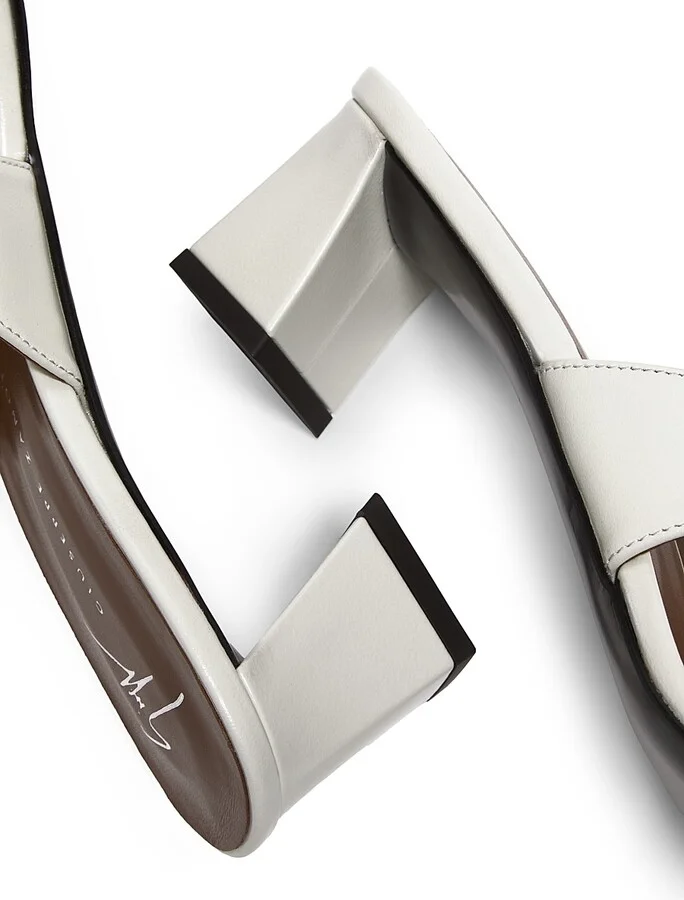 Women's Pepita Leather Block-Heel Sandals - Castagna - Size 8.5 - Image 11