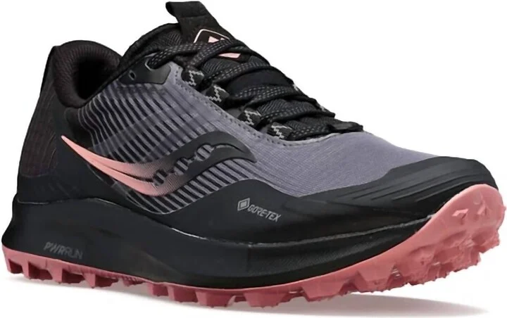 Women's Peregrine 12 Gtx Running Sneakers In Charcoal/shell