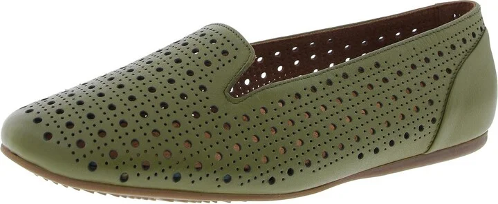 Womens Perforated Ballet Flats