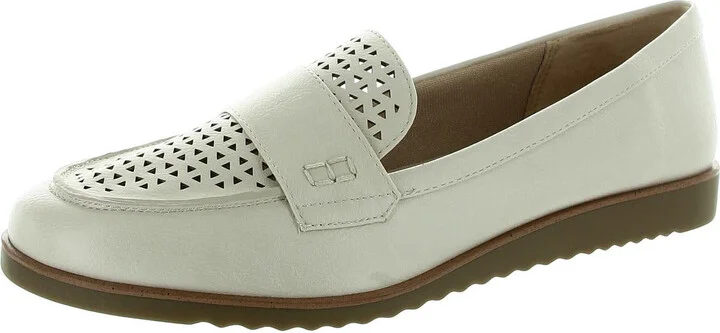 Womens Perforated Man Made Flat Shoes