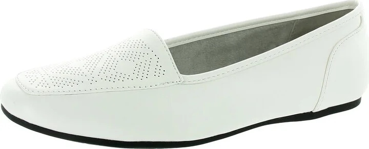 Womens Perforated Man Made Flat Shoes