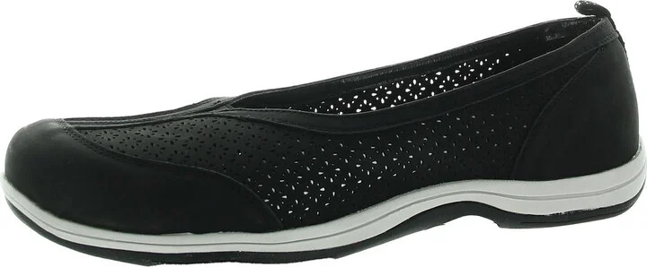 Womens Perforated Man Made Flat Shoes