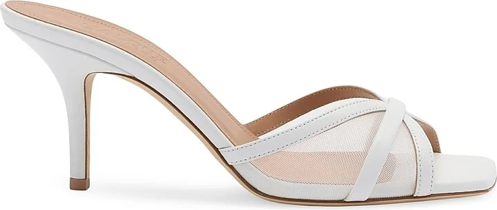 Women's Perla 70MM Mesh Sandals - White - Size 11.5