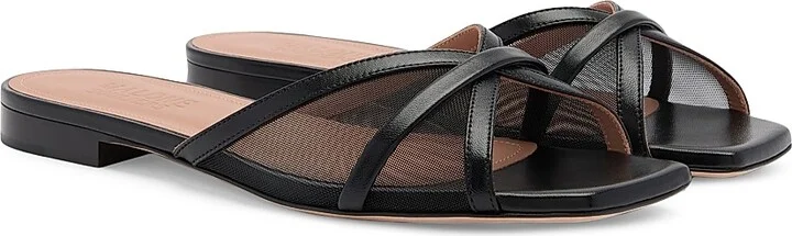 Women's Perla Mesh Flat Sandals - Black - Size 11.5 - Image 2