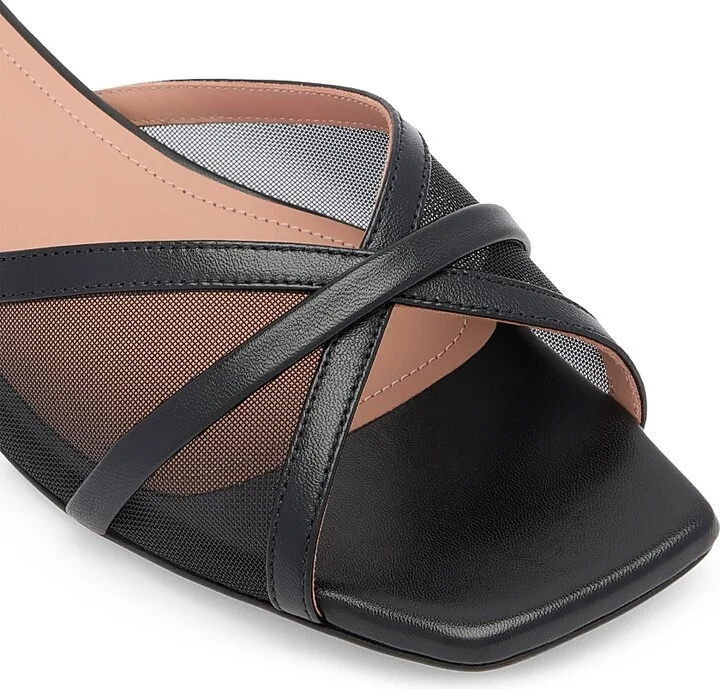 Women's Perla Mesh Flat Sandals - Black - Size 11.5 - Image 4