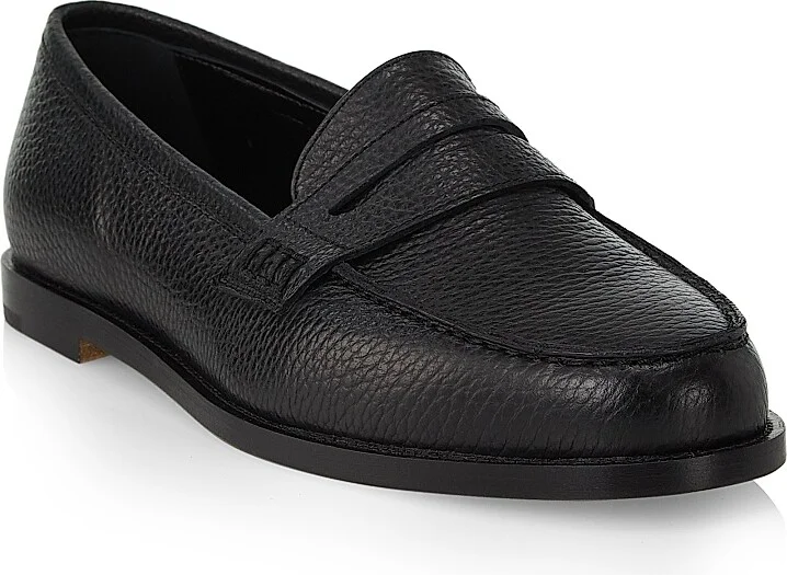 Women's Perrita Leather Loafers - Black - Size 7.5 - Image 2