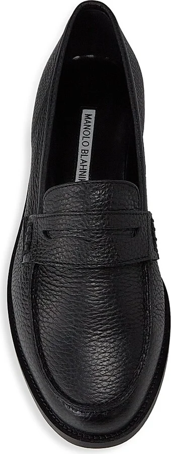 Women's Perrita Leather Loafers - Black - Size 7.5 - Image 5