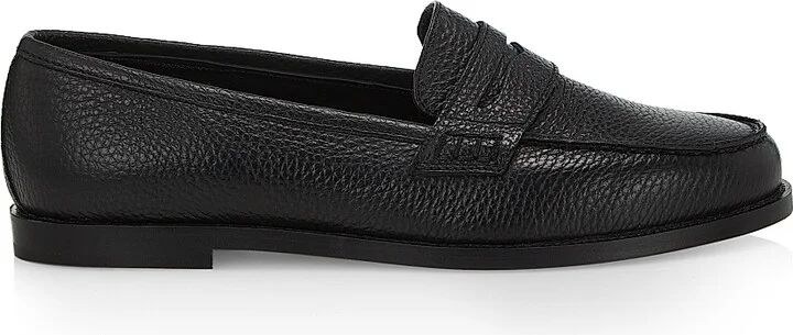 Women's Perrita Leather Loafers - Black - Size 7.5