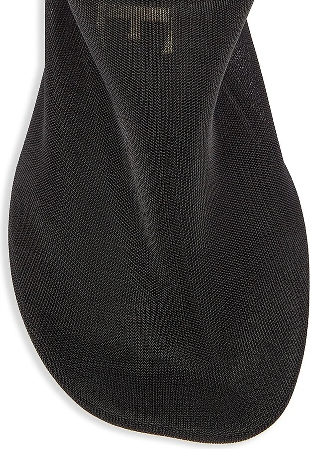 Women's Petal 45MM Mesh Slingback Mules - Black - Size 6 - Image 4