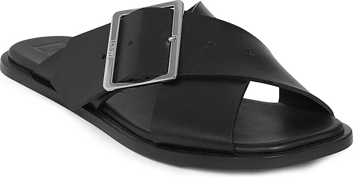 Women's Petal Belt Leather Sandals - Burgundy - Size 5 - Image 6