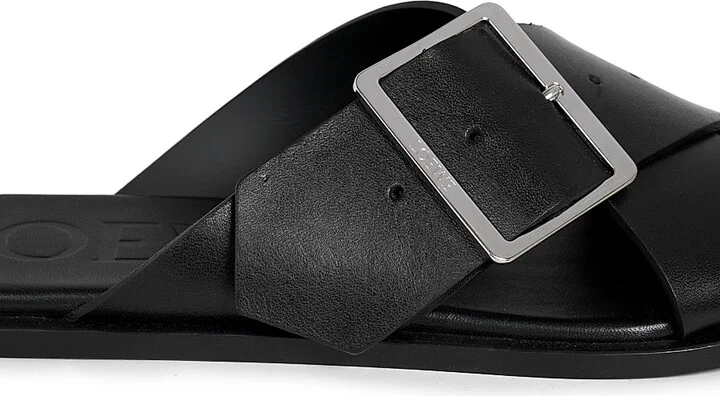 Women's Petal Belt Leather Sandals - Burgundy - Size 5 - Image 9