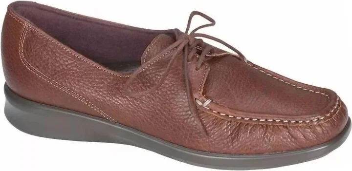 Women's Petra Lace Up Loafer In Mulch