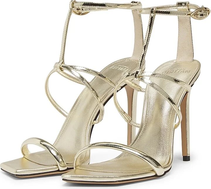 Women's Phoebe 100 Specchio Leather Sandals - Golden - Size 11.5 - Image 2