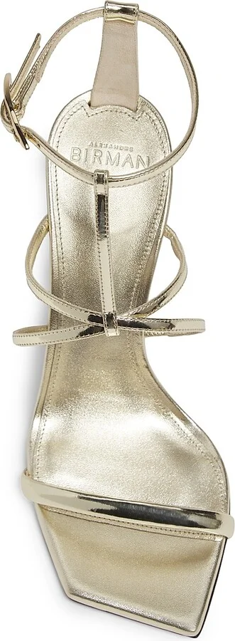 Women's Phoebe 100 Specchio Leather Sandals - Golden - Size 11.5 - Image 4