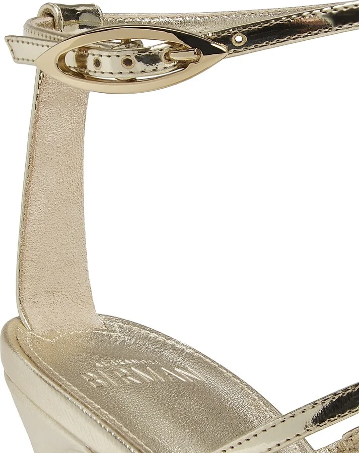 Women's Phoebe 100 Specchio Leather Sandals - Golden - Size 11.5 - Image 5