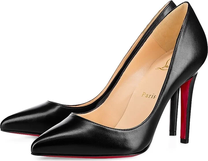 Women's Pigalle 100MM Nappa Leather Pumps - Black - Size 4.5 - Image 3