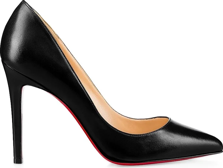 Women's Pigalle 100MM Nappa Leather Pumps - Black - Size 4.5