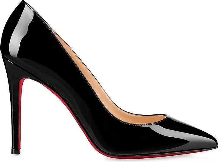 Women's Pigalle 100MM Patent Leather Pumps - Black - Size 4