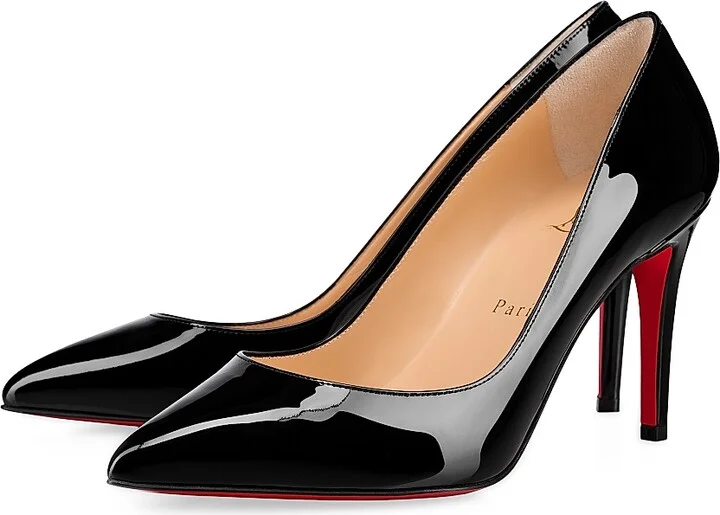 Women's Pigalle 85MM Patent Leather Pumps - Black - Size 4 - Image 2