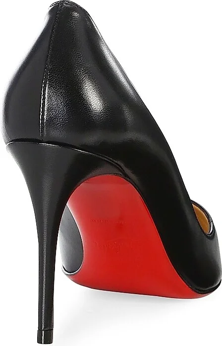 Women's Pigalle Follies 85MM Shiny Nappa Leather Pumps - Black - Size 7.5 - Image 2
