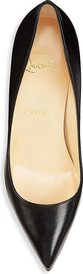 Women's Pigalle Follies 85MM Shiny Nappa Leather Pumps - Black - Size 7.5 - Image 4