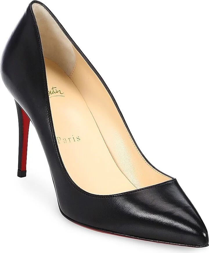 Women's Pigalle Follies 85MM Shiny Nappa Leather Pumps - Black - Size 7.5