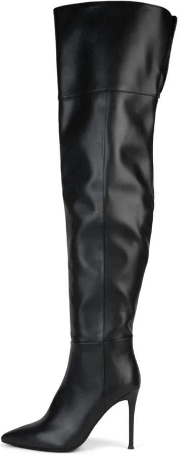 Women's Pillar Over The Knee Stiletto Boot In Black