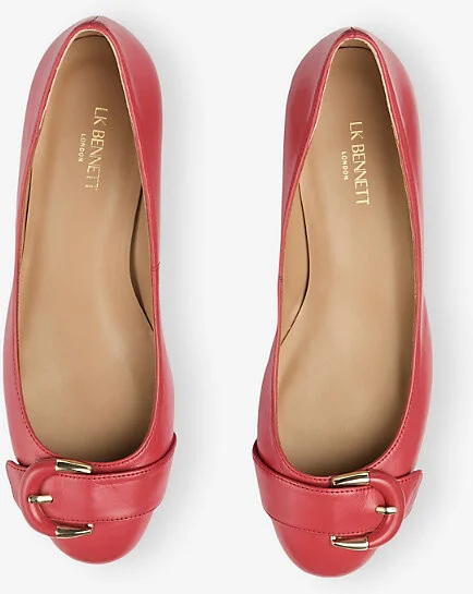 Womens Pin-Coral Cici Buckled Leather Courts Eur 35 / 2 Uk Women - Image 2