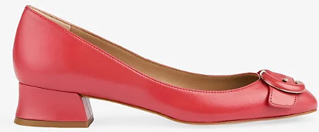 Womens Pin-Coral Cici Buckled Leather Courts Eur 35 / 2 Uk Women