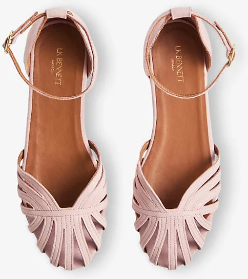 Womens Pin-Dusty Pink Aubrey Suede Sandals Eur 36 / 3 Uk Women - Image 2