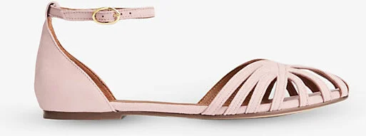 Womens Pin-Dusty Pink Aubrey Suede Sandals Eur 36 / 3 Uk Women