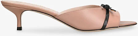 Womens Pink Comb Bepointy 45 Leather Kitten-Heel Mules Eur 37.5 / 4.5 Uk Women