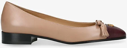 Womens Pink Comb Valet Du Roi Leather Ballerina Flats Eur 37 / 4 Uk Women