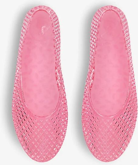 Womens Pink Iro Mesh-Textured PVC Flats Eur 40 / 7 Uk Women - Image 2
