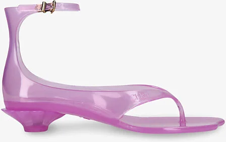Womens Pink Jelly Rubber Sandals Eur 36 / 3 Uk Women