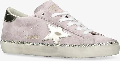 Womens Pink Women's Super-Star Suede Low-Top Trainers Eur 39 / 6 Uk Women - Image 2