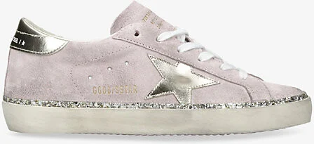 Womens Pink Women's Super-Star Suede Low-Top Trainers Eur 39 / 6 Uk Women