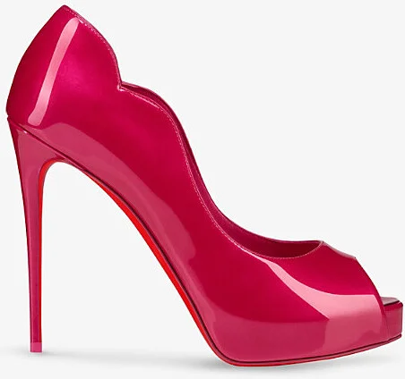 Womens Pinup Hot Chick Alta 120 Patent-Leather Heeled Courts Eur 39 / 6 Uk Women