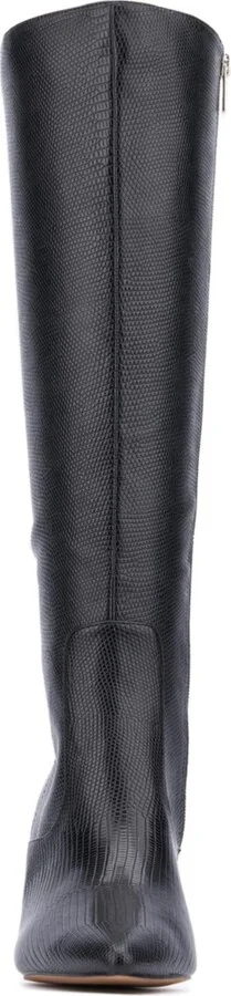 Women's Piper- lizard Embossed Kitten Heel Boots - Image 5