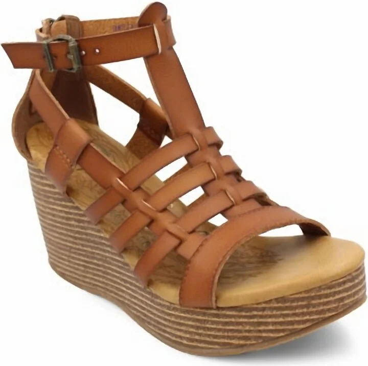 Women's Piper Wedge Sandal In Scotch Dyecut