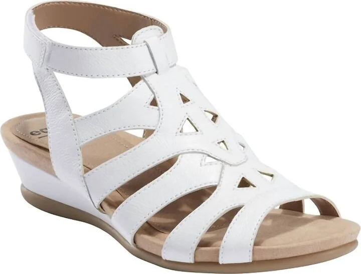 Women's Pisa Chatham Low Wedge Sandals In White