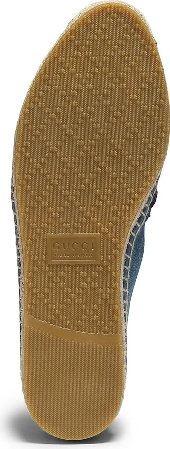 Women's Plain Spain Denim Espadrilles - Turquoise - Size 5 - Image 6