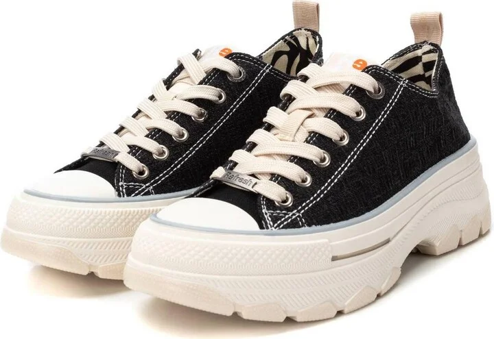 Women's Platform Canvas Sneakers Refresh By Xti - Image 4