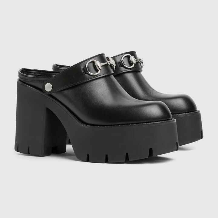 Women's platform mule with Horsebit - Image 2