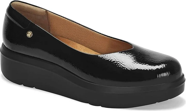 Women's Platform Patent Moccasins In Black